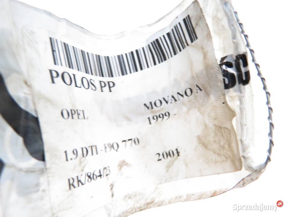 PÓŁOŚ PRAWA OPEL MOVANO A 19 DTI osobowe