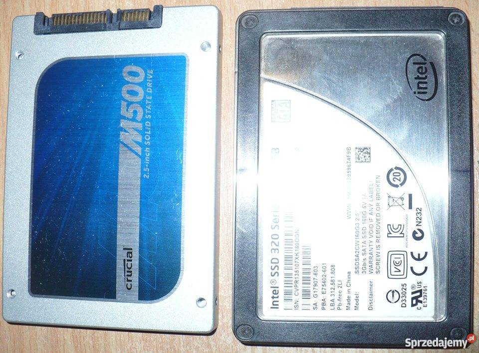Dysk SSD 120 100 80 60 adata intel micron wewnętrzny