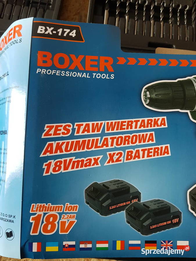 WKRĘTARKA WIERTARKA 2AKU 18V boxer bx174 22 HH Głogowa