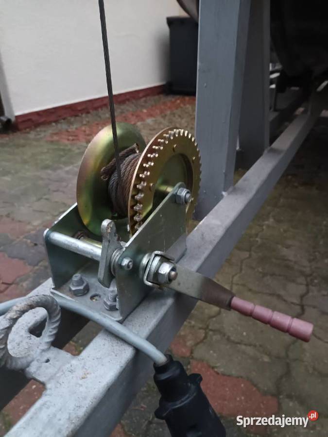 Łódź wędkarska wózek transportowy sprzedam