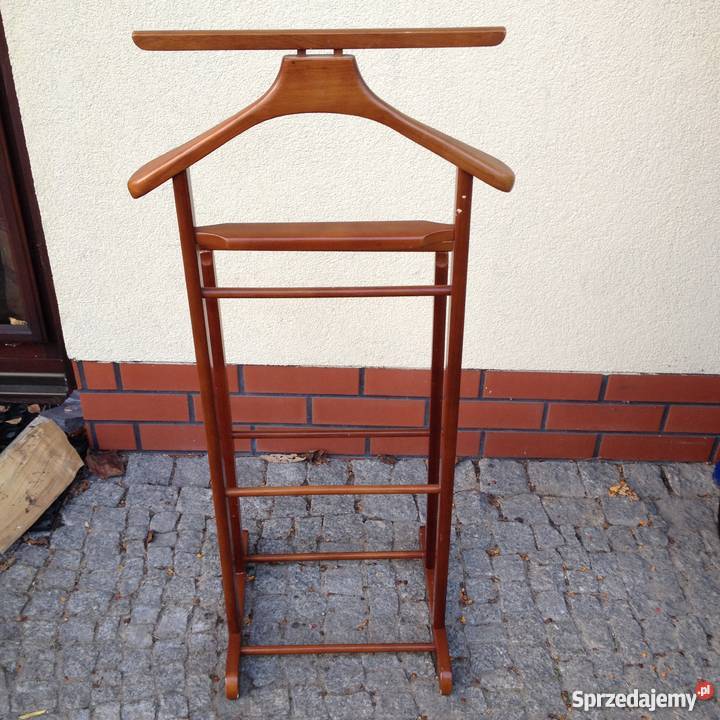 Drewniany stojak wieszak na ubrania kamerdyner mazowieckie