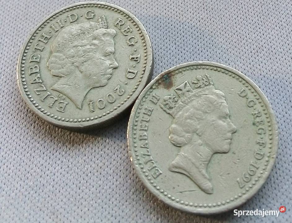 WIELKA BRYTANIA2X ONE FUNNT2001 r 1997 r Kolekcje Legionowo