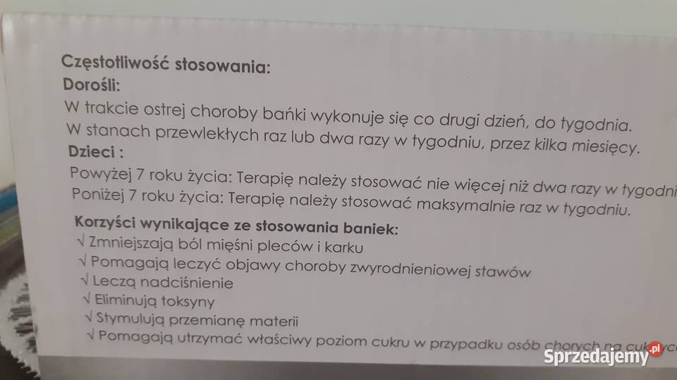 Zestaw do stawiania baniek z pompką Szczecin