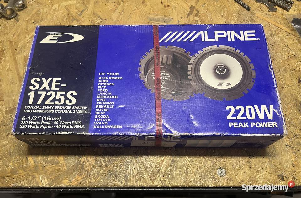 Alpine SXE1725S Głośniki samochodowe Głośniki sprzedam