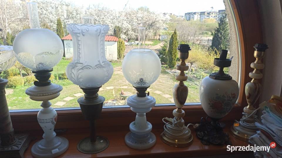 Lampa elektryczna porcelana i mosiądz Bez pomorskie Gdańsk