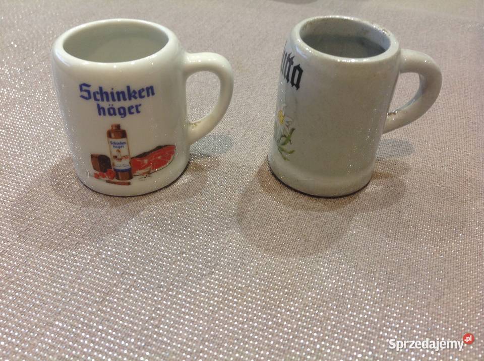 Stare ceramiczne małe dzbanuszki 2 lubuskie Nowa Sól