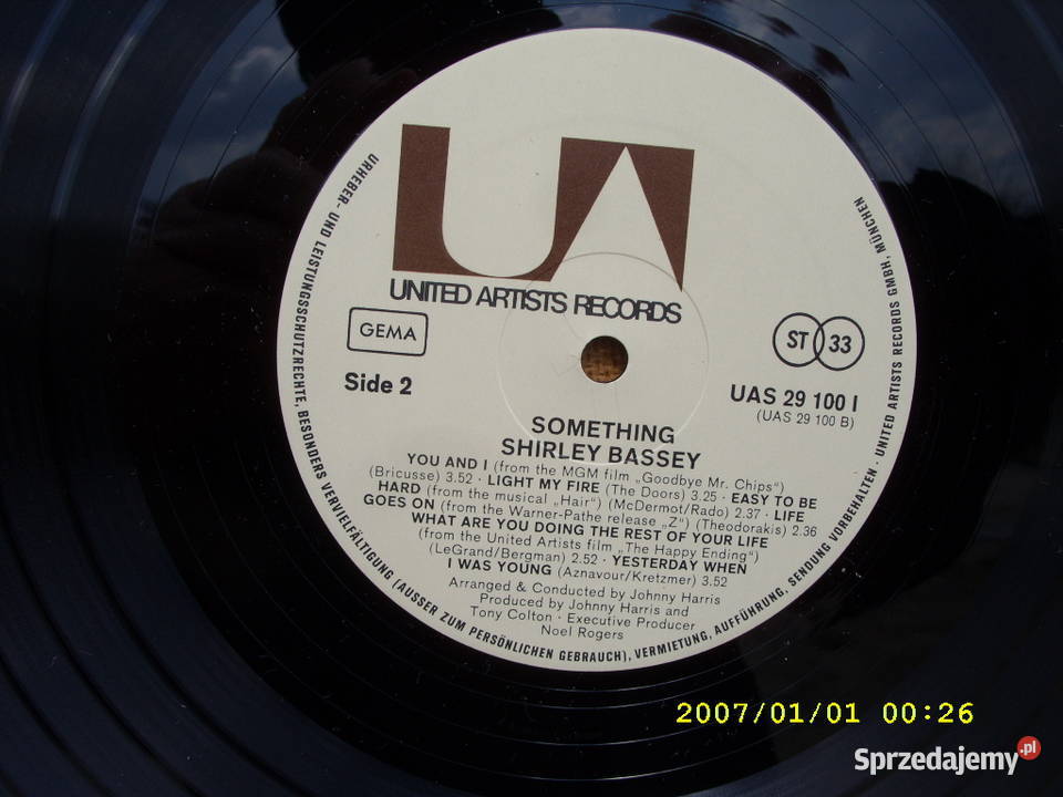 POP LP SHIRLEY BASSEYSOMETHING pop Wołów