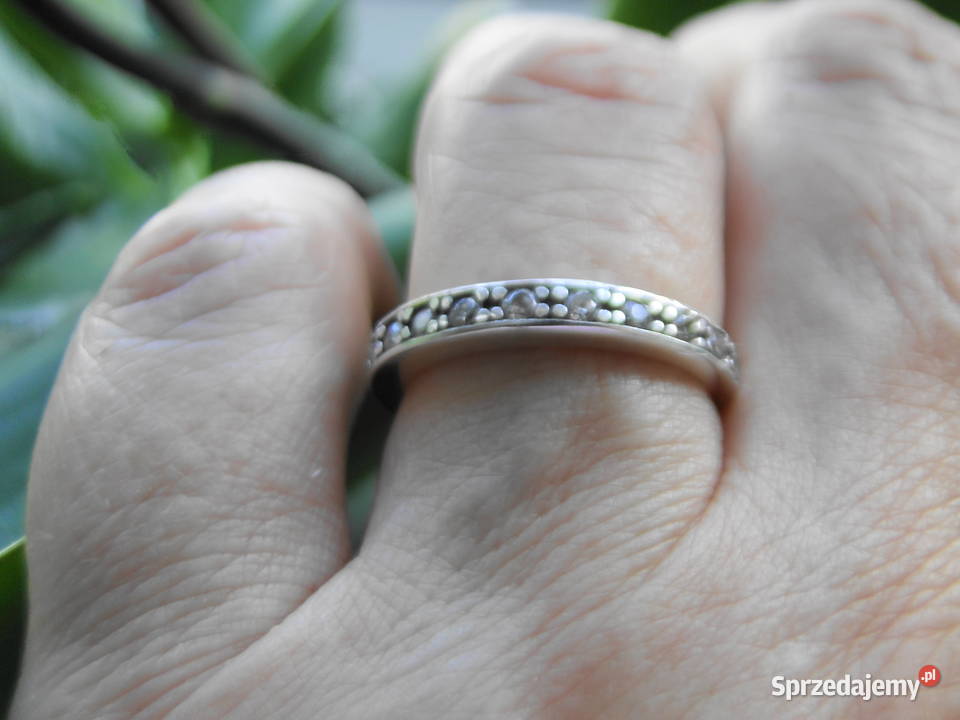 Pierścionek obrączka srebro 925 srebro mazowieckie Warszawa