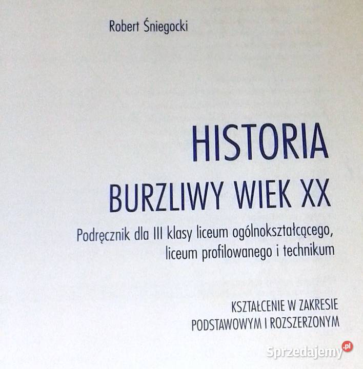 Historia 3 Burzliwy wiek XX Robert Śniegocki Chełm
