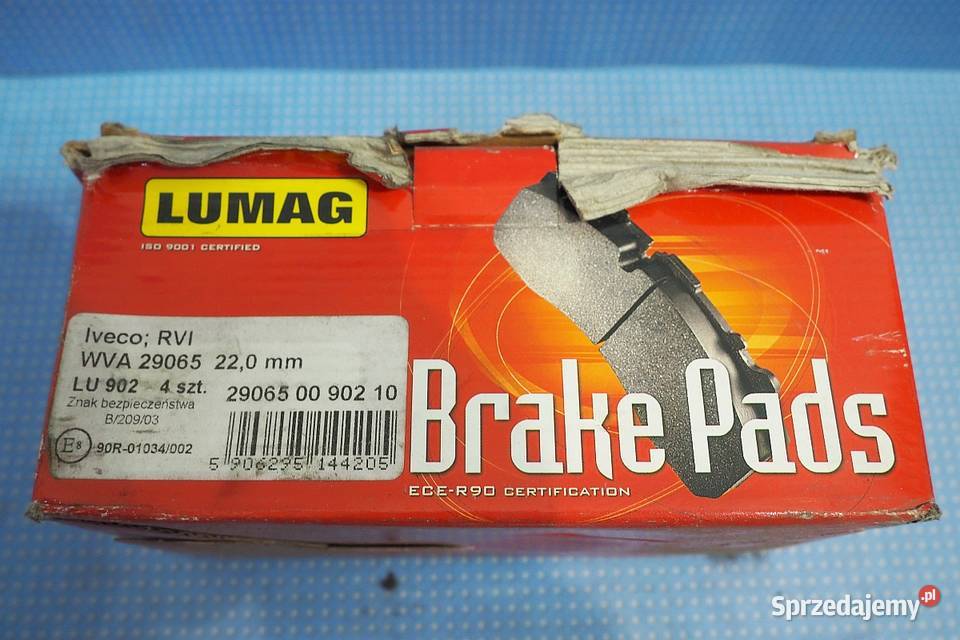 Klocki hamulcowe WVA 29065 Lumag Układ hamulcowy sprzedam