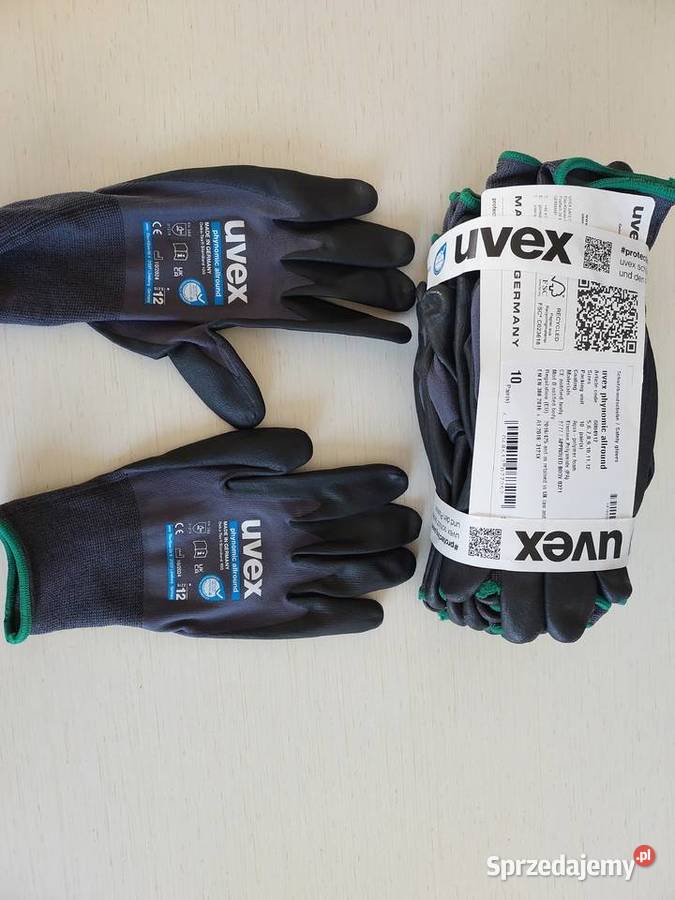 10 par Rękawice robocze Uvex różne ilości pomorskie sprzedam