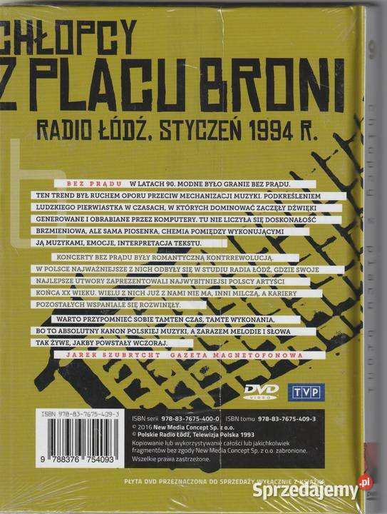 Koncert CHŁOPCY Z PLACU BRONI płyta DVD