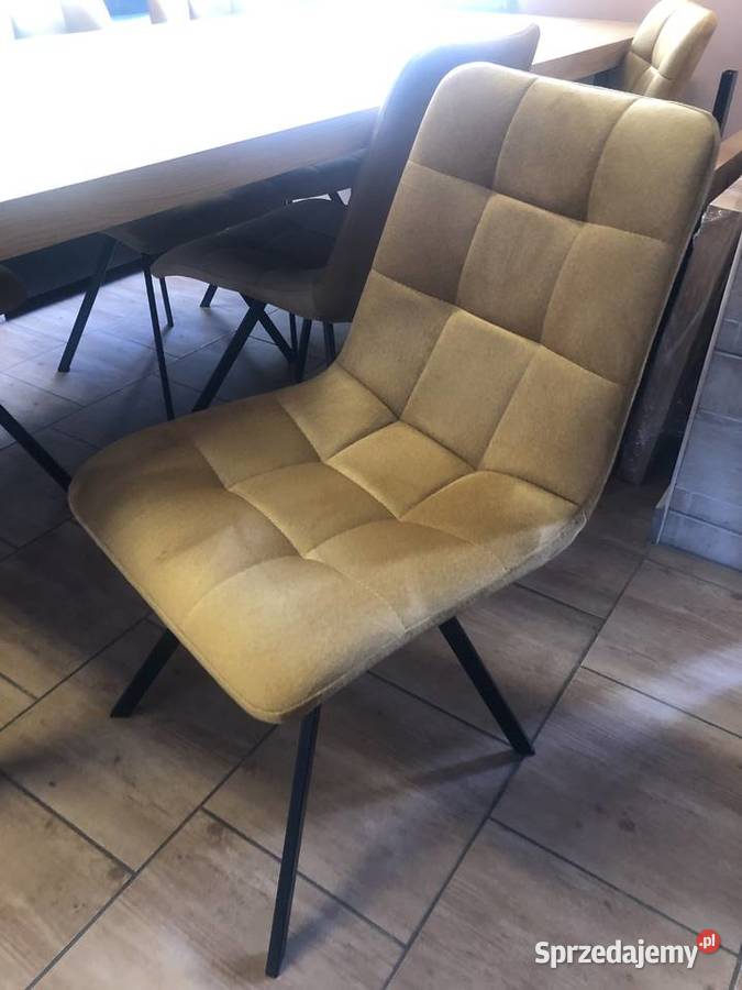 Krzesła Nowoczesne Producent Meble PYKA tkanina śląskie Gliwice sprzedam