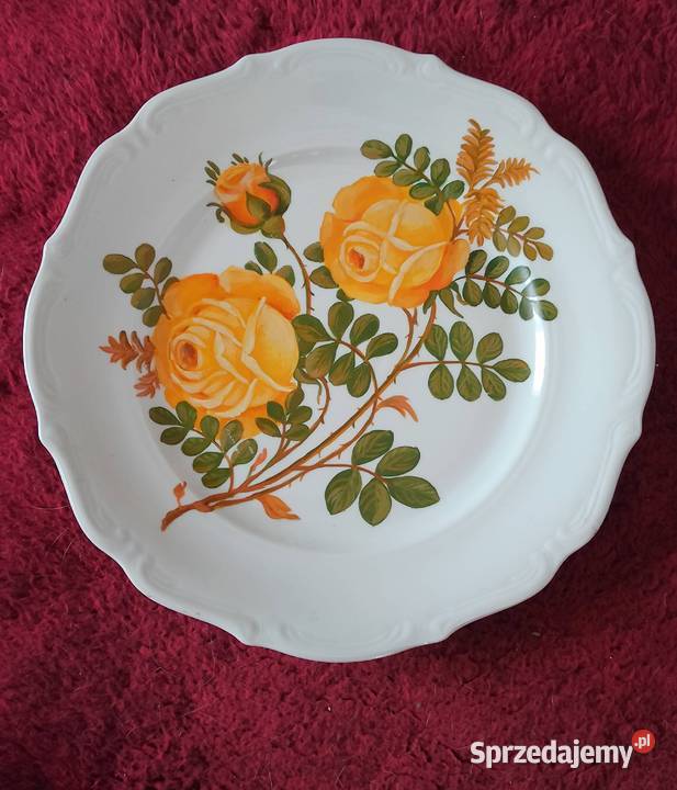 Dekoracyjny ręcznie malowany talerz kujawsko-pomorskie Nakło nad Notecią