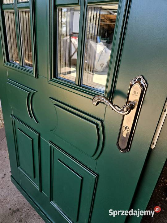 Drzwi DŁUGOSZ zewnętrzne RAL6005 zieleń mchu