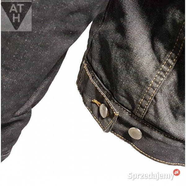 JEANSOWA KURTKA MOTOCYKLOWA ARAMID CZARNA 2XL Kaski i odzież Mrągowo