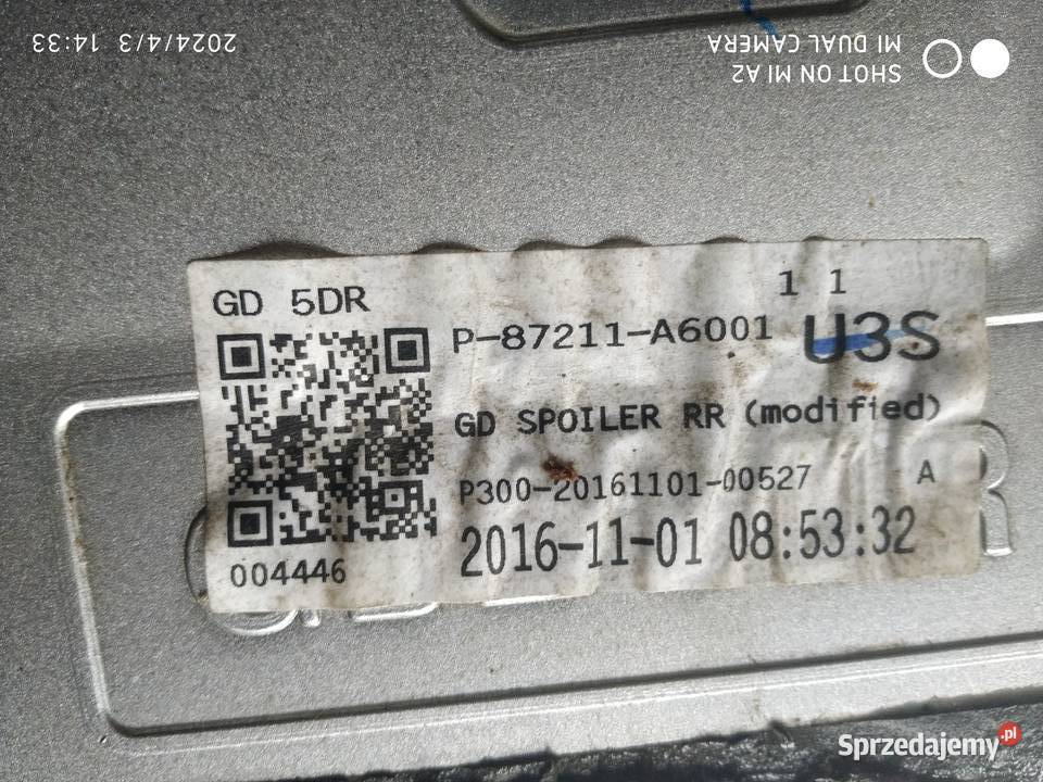 Hyundai i30 2 HB spolier Radom