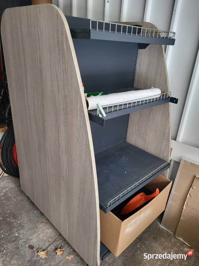 Regał sklepowy ekspozycyjny z półkami solidny sprzedam