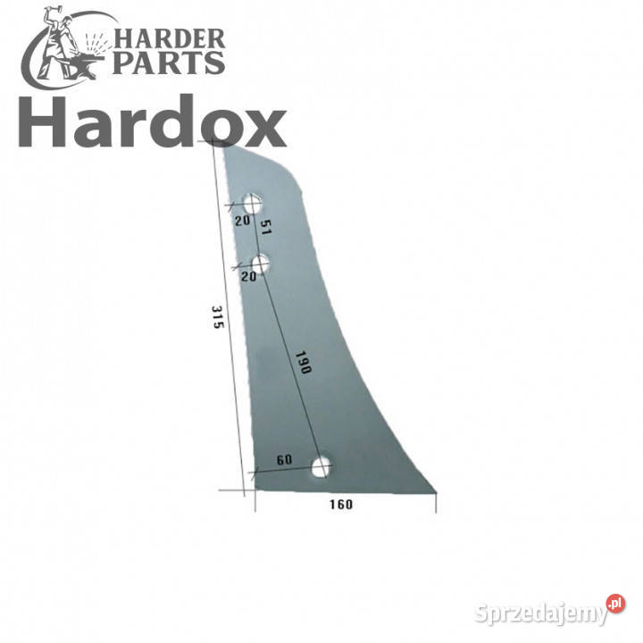 Pierś HARDOX VRP292OP VRP292O części do pługa Suwałki