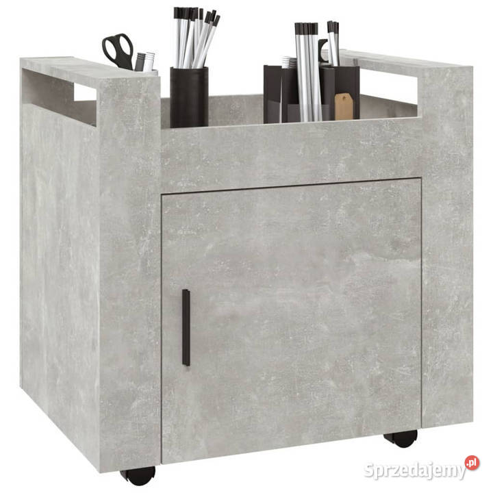 Półka pod biurko betonowa szarość 60x45x60