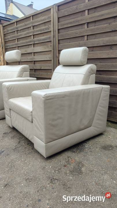 Komplet skórzany Meblomak kanapa z funkcją mazowieckie Warszawa