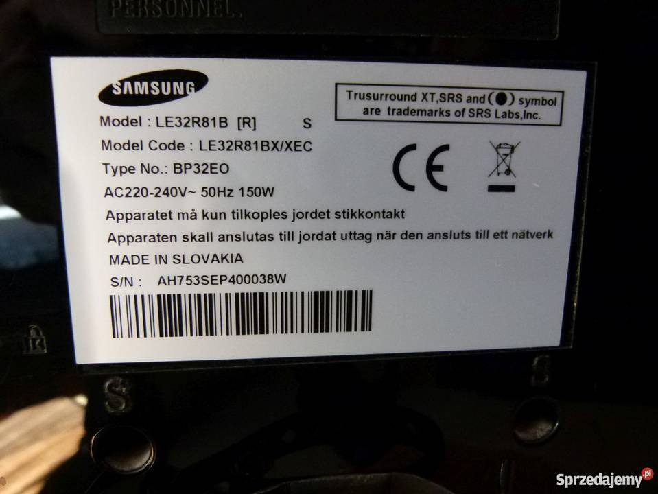 Telewizor LCD Samsung LE32R81B X XEC 32'' podświetlenie i in