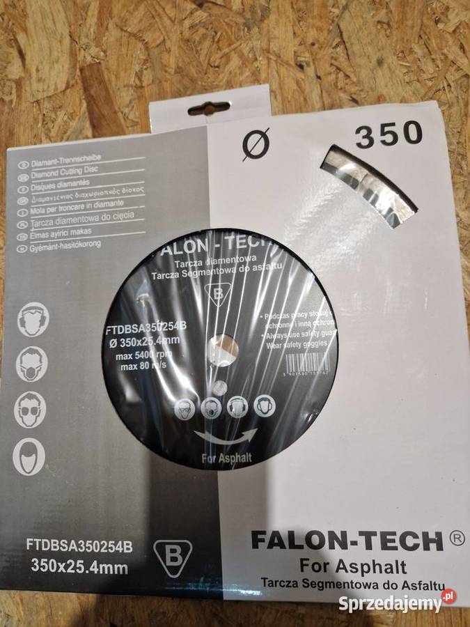 Tarcza diamentowa do asfaltu FalonTech 350x254 m