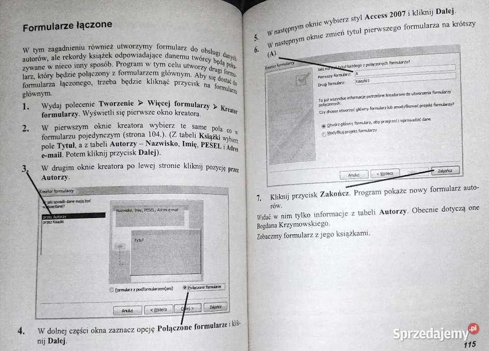 Acces 2007 Mini samouczek nieinformatyków lubelskie Chełm