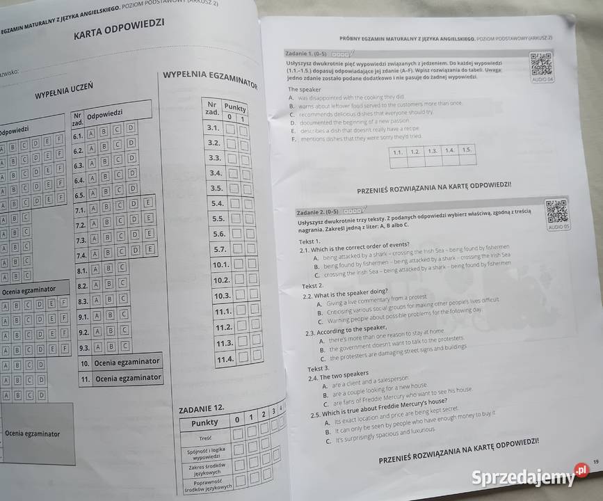 Joanna SobierskaPaczesny Matura 2025 Arkusze do wielkopolskie Koźminek