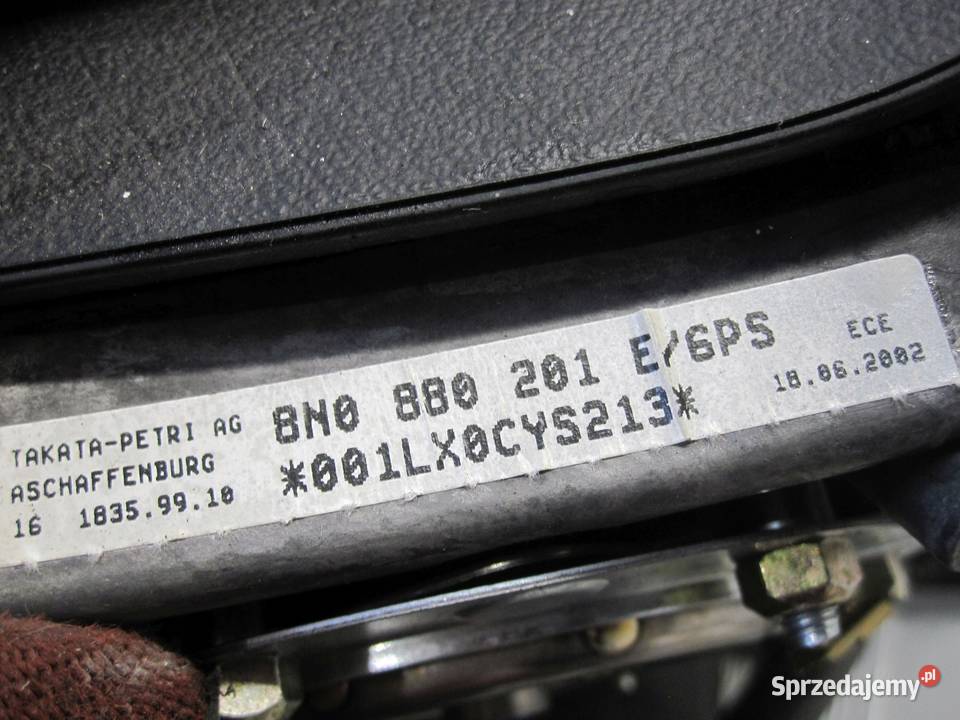 AUDI TT I 8N AIRBAG poduszka kierowcy 8N0880201E