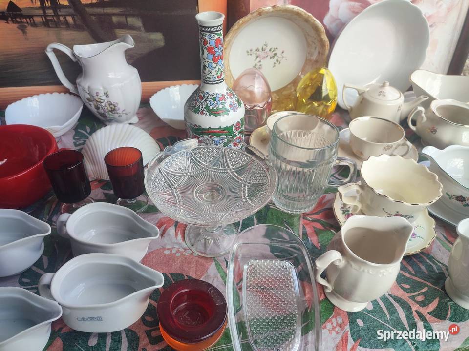 Wyprzedaż Szkło porcelana z czasów PRL Dulcza Wielka