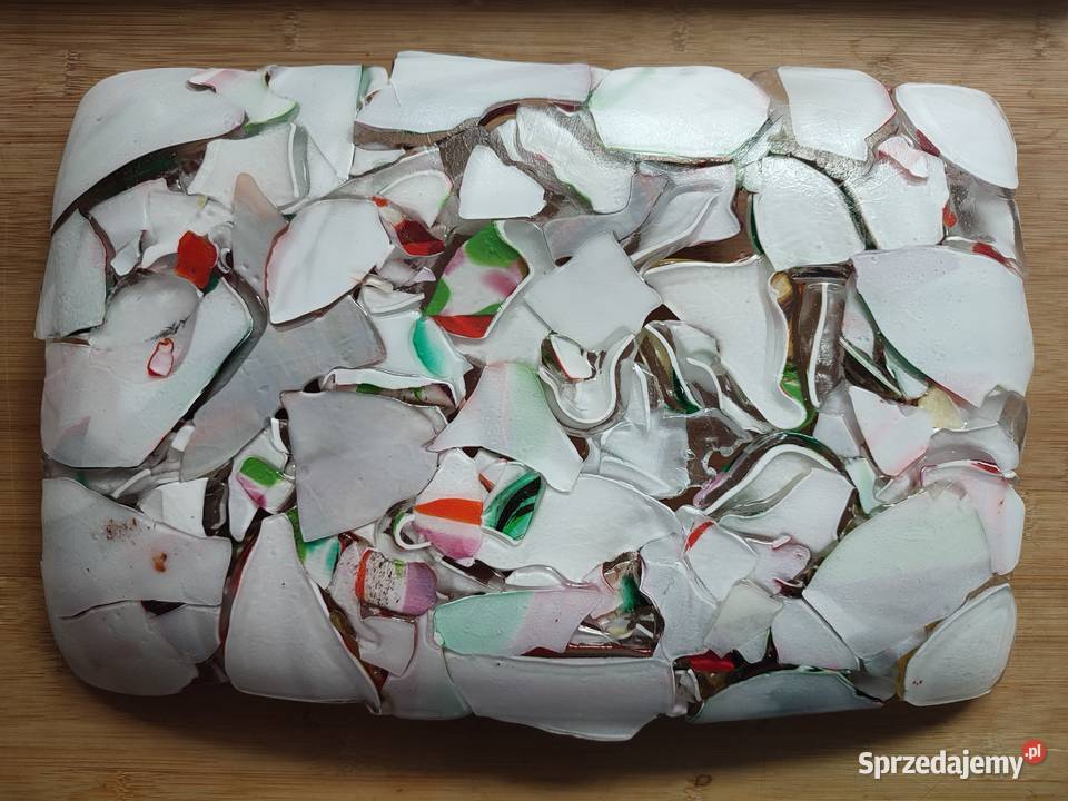 Szklana patera na owoce styl Murano Warszawa