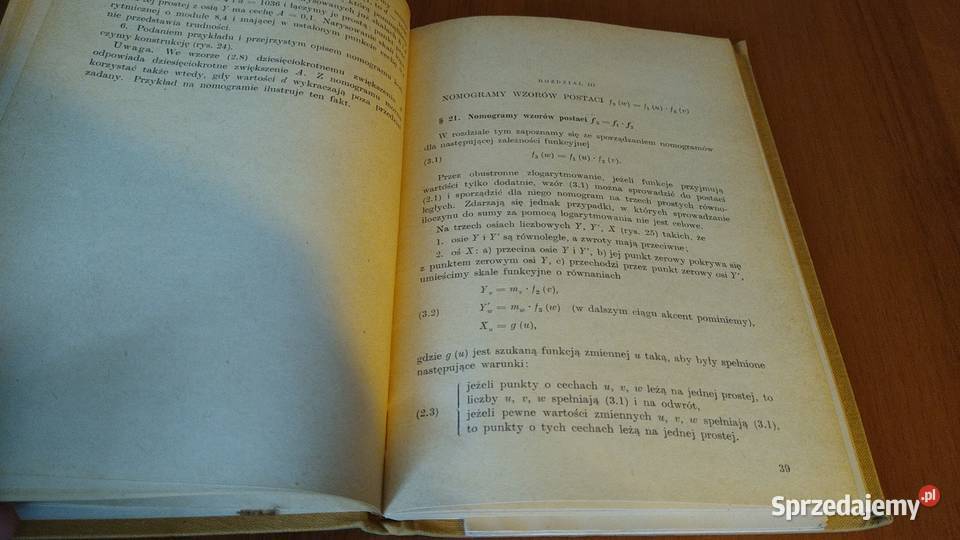 Proste nomogramy Ryszard Krasnodębski matematyka Książki i Podręczniki Gdańsk sprzedam