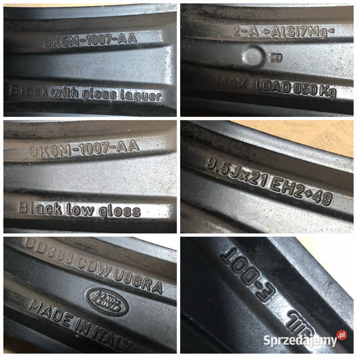 Felga Land Rover OE RANGE ROVER 95Jx21 ET49 Land Rover (oryginalne) wielkopolskie