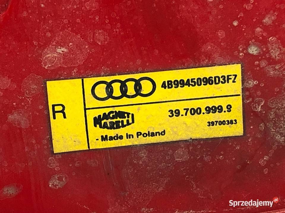 LAMPA PRAWY TYŁ AUDI A6 C5 4B9945096D Hatchback Lampy tylne podkarpackie sprzedam