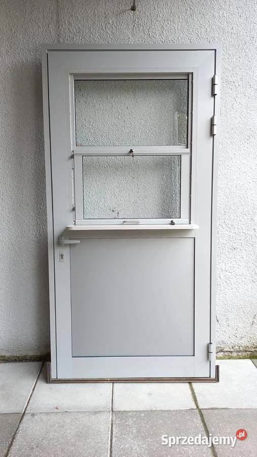 Drzwi aluminiowe z oknem do sklepu kuchni baru