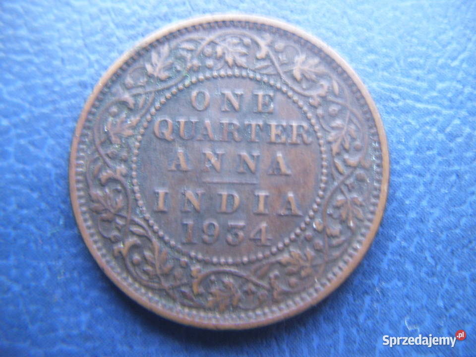 Stare monety 14 anna 1934 Indie Brytyjskie Lesko