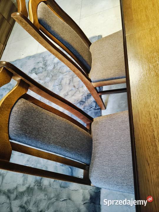 Rozkładany drewniany stół6 krzeseł podkarpackie Tarnobrzeg