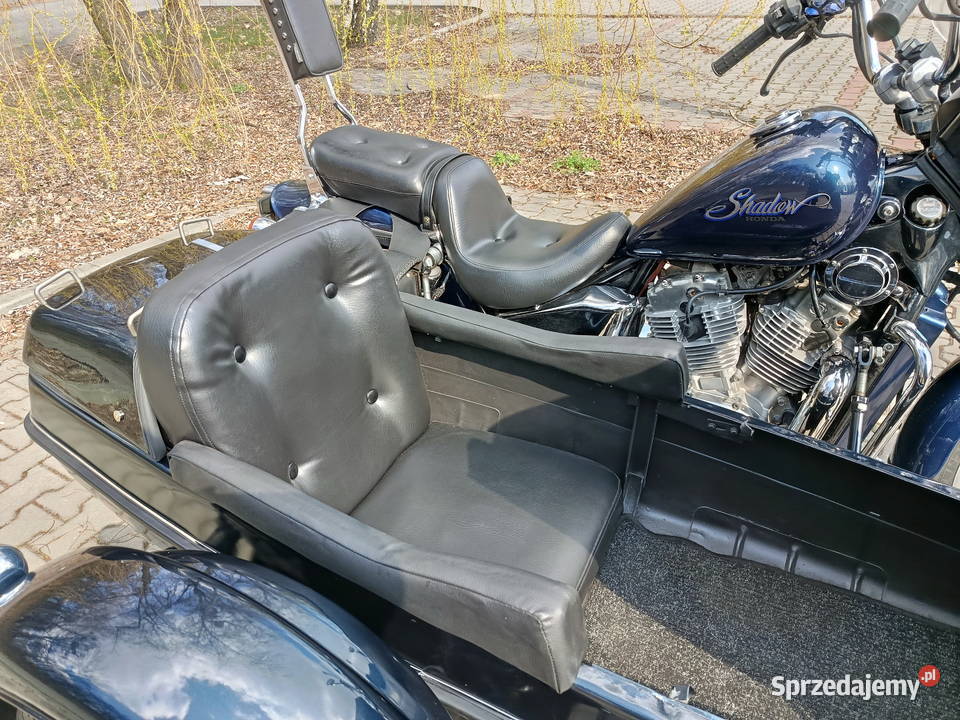 Honda VT700 z wózkiem bocznym filmik Piekary Śląskie