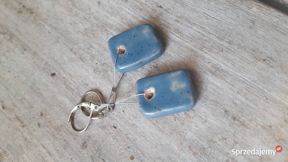 Kolczyki ceramiczne wykonane ręcznie Otwock