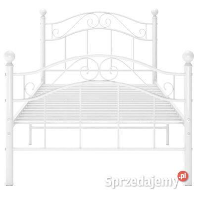 vidaXL Rama łóżka biała metalowa 90 x 200 Warszawa