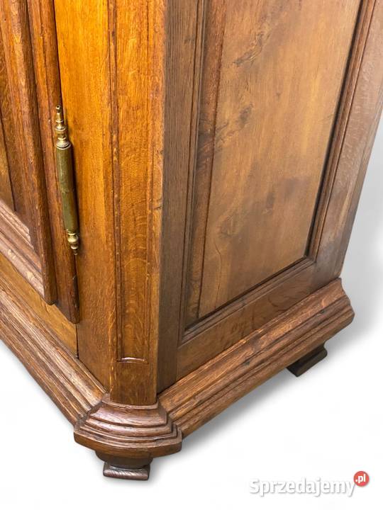 Stara masywna stylowa szafa dwudrzwiowa lity dąb Gryfice