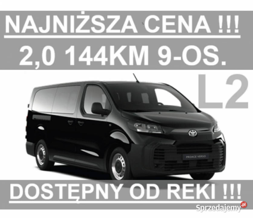 Toyota Proace Verso 20 144 9os Dostępny ręki Szczecinek