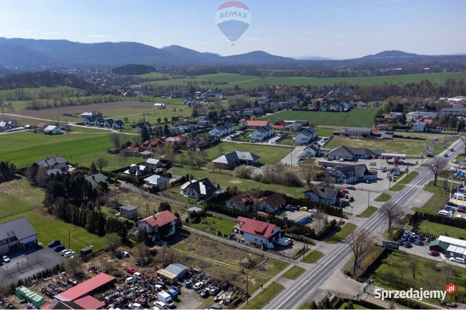 Działka usługowohandlowa ruchliwa droga Jaworze sprzedam