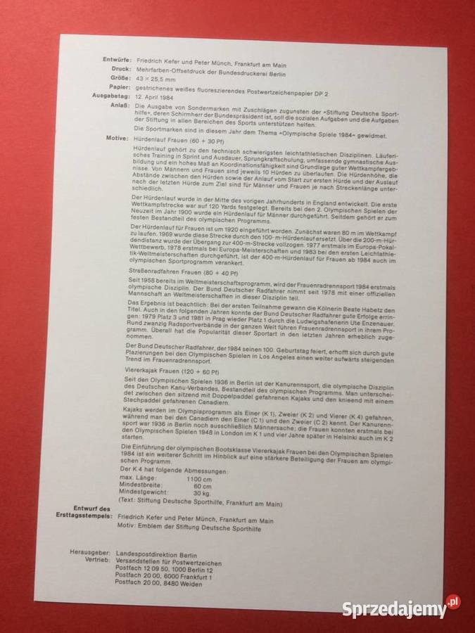 555 Niemiecki Specjalny Znaczek Pocztowy Szczecin