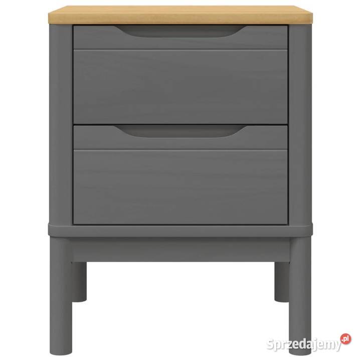 vidaXL Szafka nocna FLORO szara 45x39x57