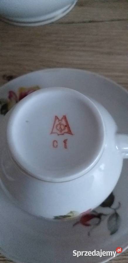 Zestaw porcelanowy prl Przedbórz