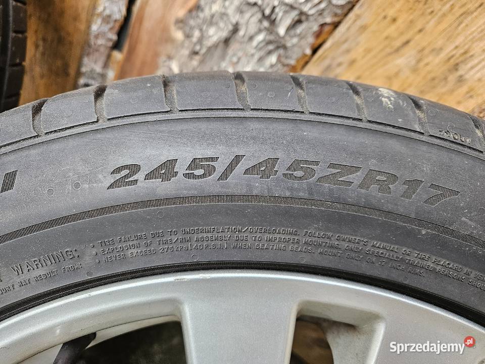 Felgi z oponami lato 2454517 5x112 Mercedes audi Średnica 17" Prochowice
