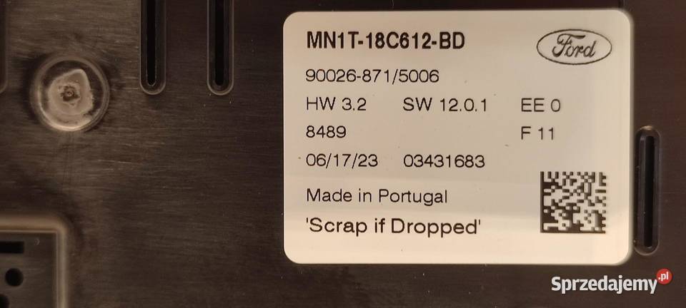 FORD PUMA MK2 PANEL KLIMATYZACJI MN1T18C612BD Panele sterowania, przełączniki Panele sterowania, przełączniki dolnośląskie