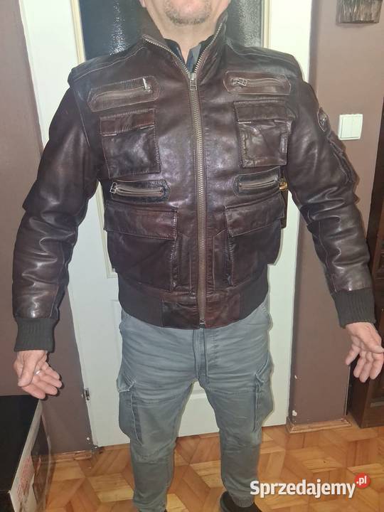 Skóra naturalna pilotka Łuków